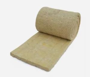China 50 Mm Wire Mesh Stone Wool Roll Rock Mineral Wool Felt Soundproofing Rock Mineral Wool Blanket factory