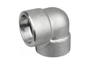 China Socket Welded Stainless Steel Forged Fittings , DN15 Stainless Steel 90 Degree Elbow factory