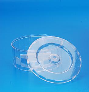 China crown lid Plum Dried Fruit 150ml Clear Ps Plastic Packaging jars factory