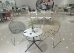 45cm 75cm Clear Acrylic Dining Chairs PC Polycarbonate