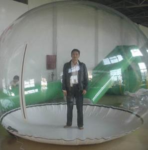 China Huge Inflatable Snow Globe / Bubble Tent With Human Size factory