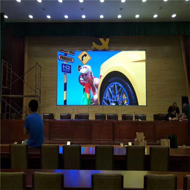 P2.5 P3.07 Indoor Full Color Led Display Front Service Meeting Wall