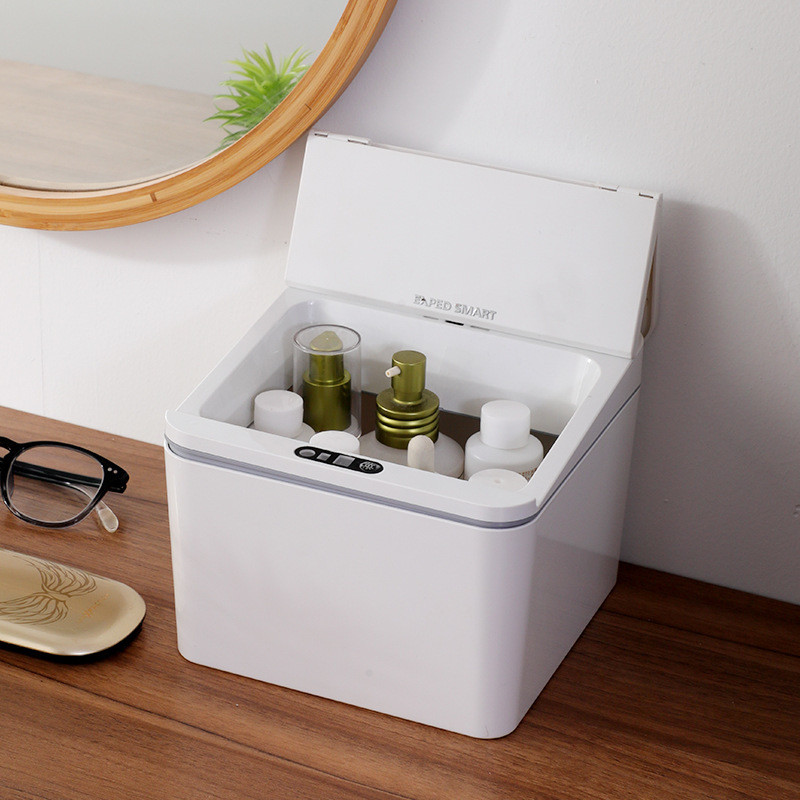 China Portable Electronic Household Kitchen Induction Garbage Bin Automatic Sensor Mini Indoor Plastic Smart Trash Can factory