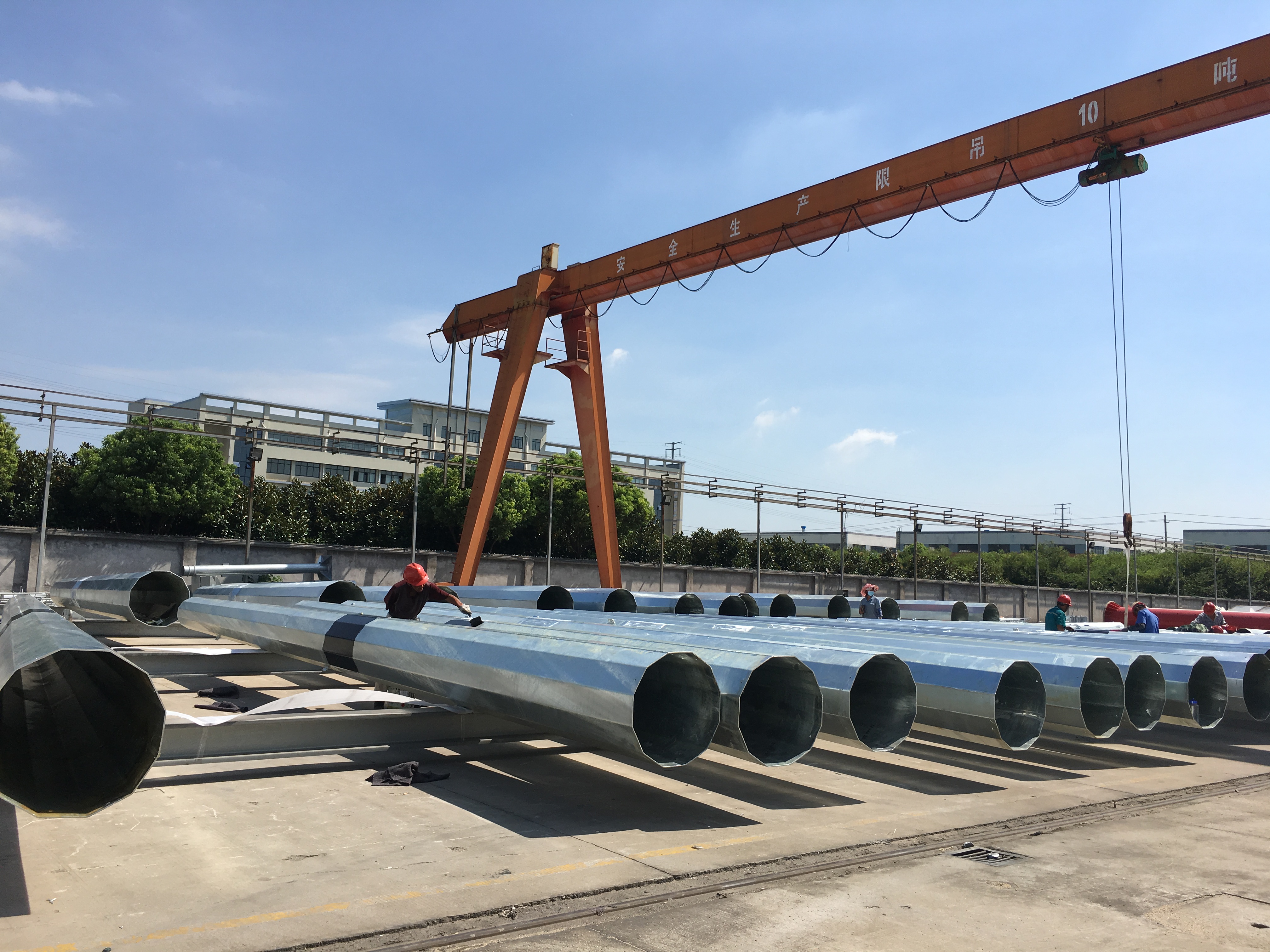 65FT 70FT 75FT 80FT Sturdy and Versatile Steel Power Pole for Industrial Power Distribution Requirements