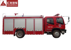 China 6T Fire Fighting Vehicle Double Row , Foam Fire Service Truck Innovative Technology factory