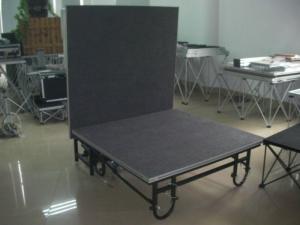 China Black Portable Stage Platforms For Mini Show Temporary Stage Platforms factory