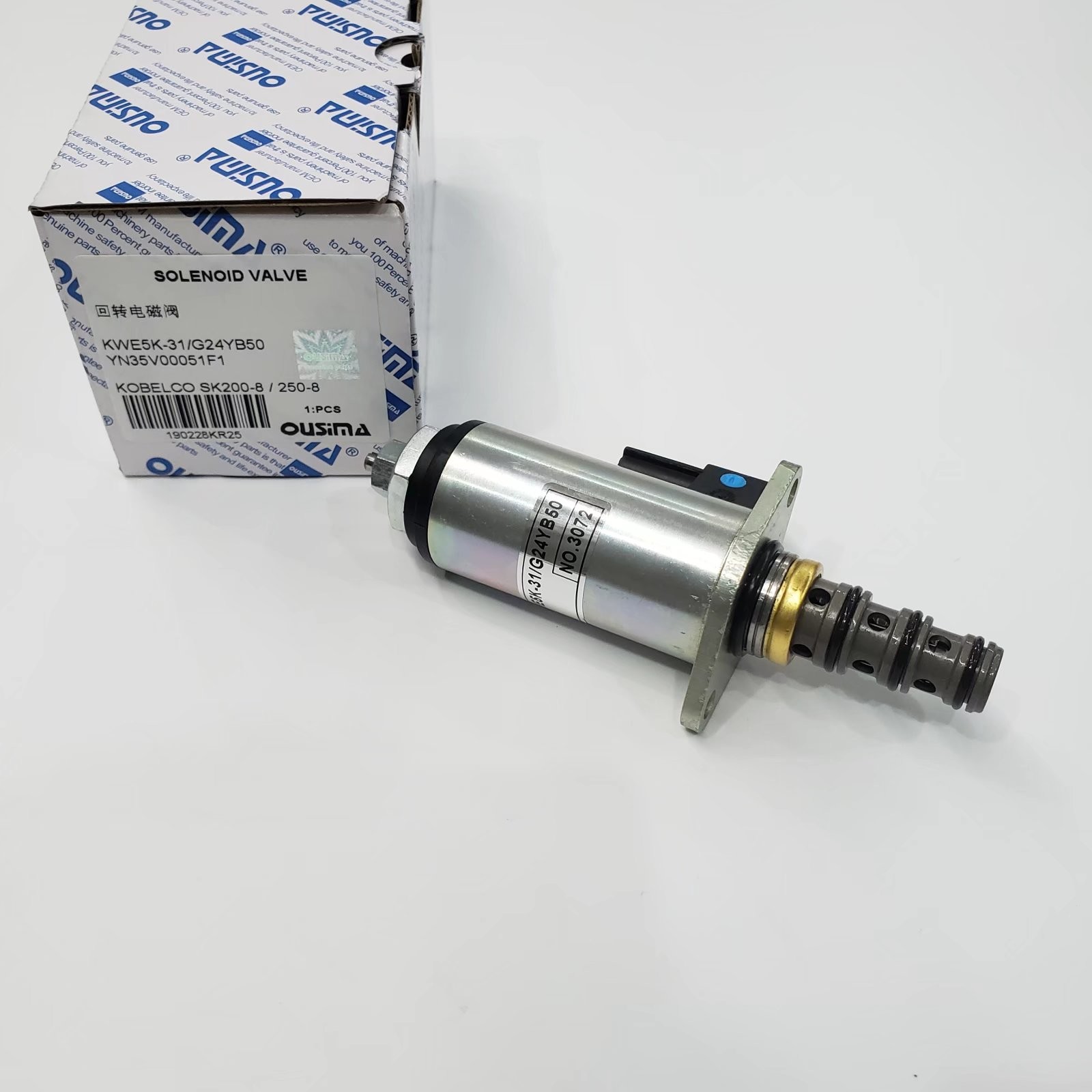 OUSIMA Solenoid Valve Engine KWE5K-31/G24YB50 YN35V00051F1 For Excavator Electric Parts Kobelco SK200-8 SK250-8