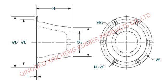 Long Service Life Cone Rubber Fenders Marine Boat Fenders Customized Size