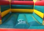 Indoor kids small seaworld inflatable jumping castle with slide made of lead