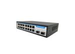 RJ45 16 Port Power Over Ethernet POE Switch Media Converter FTTH