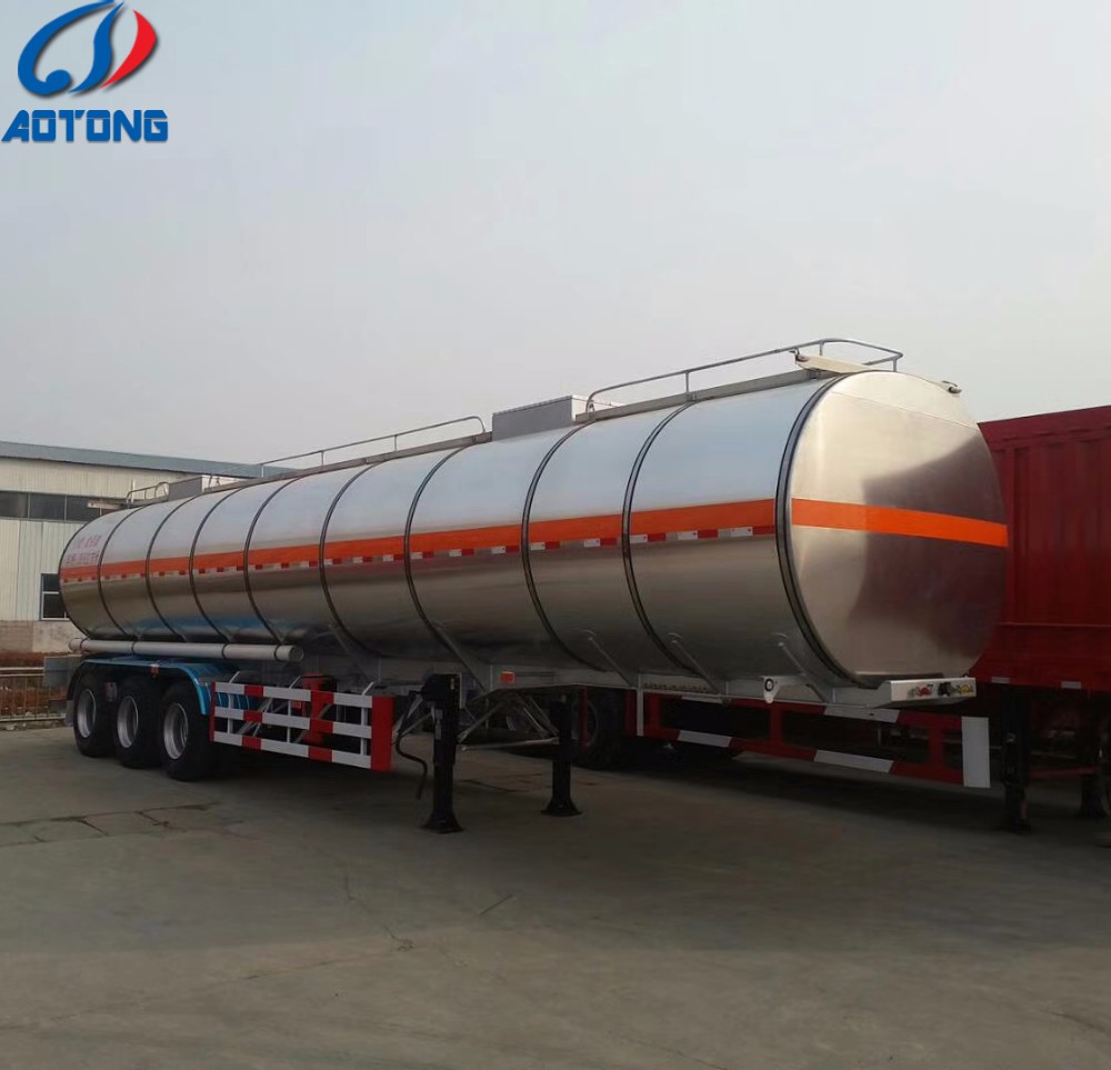 500mm Manhole 3 Axles Fuel Tank Trailer/Chemical Acid Liquid Tank Semi Trailer