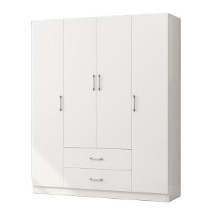 China E1 grade Wooden Modern Wardrobe Cabinet Clothes Closet With Drawer factory