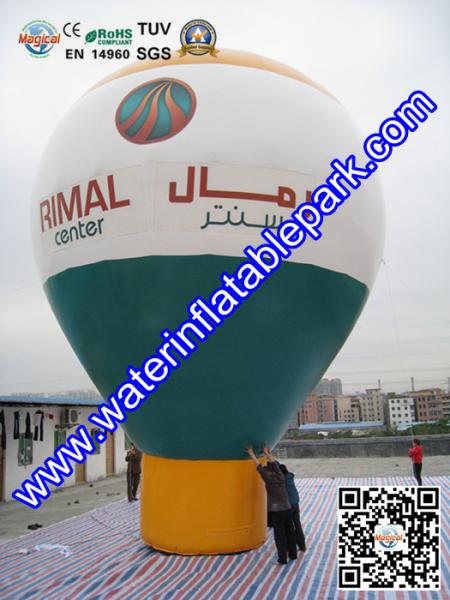 Custom Advertising Inflatable Roof Balloon , Outdoor Inflatable Balloons for