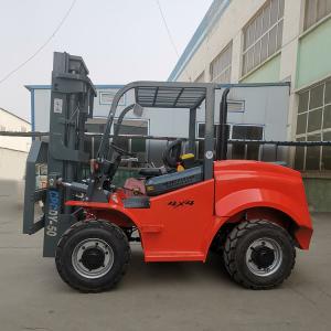 China 3ton 3.5ton 5ton 6ton Off Road Fork Truck Red With 6 Inches Fork Width factory