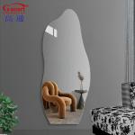 Full Wall Modern Unbreakable Gold Mirror for Home Decor Living Room Bathroom