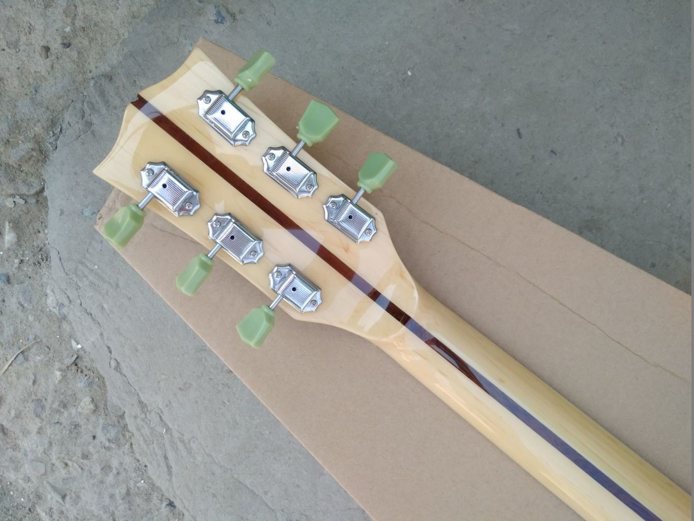 Flame maple custom G200 acoustic guitar Elvis Presley fretboard inlays