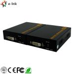 DIN Rail Wall Mount HD-BaseT DVI KVM Extender Over 100m Single Cat6/7 Cable