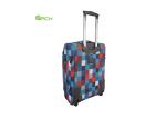 Printing 600D Polyester Travel Trolley Lightweight Luggage Bag with Skate Wheels