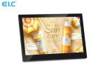 Black Android Tablet Digital Signage RK3399 RJ45 Port For Bank / Supermarket /