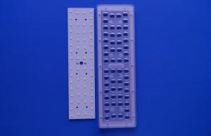 China 56 IN 1 30W 50W LED Street Light Module With SMD 3030 3535 LED PCB / LENS 90X120 Degree factory