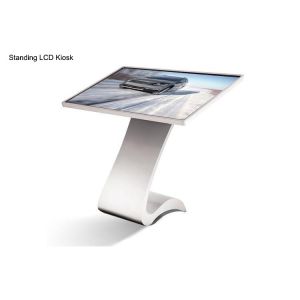 Full HD Portable Standing LCD Advertising Display With Multi - Languages