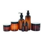 500ml Amber 250ml Empty Cosmetic Plastic Luxury Cream Lotion Shampoo Bottle