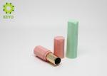 PP Plastic Lipstick Tube Container , Hexagon Shape Pink Lipstick Tube