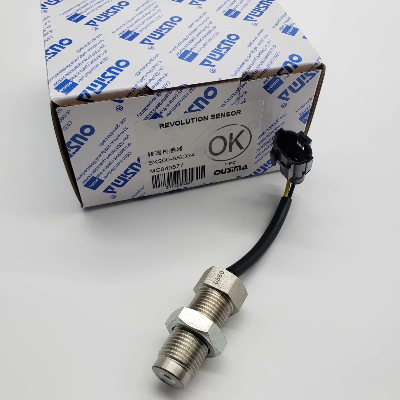 OUSIMSA Engine Excavator Speed Sensor MC849577 For Kobelco SK200-6 6D34