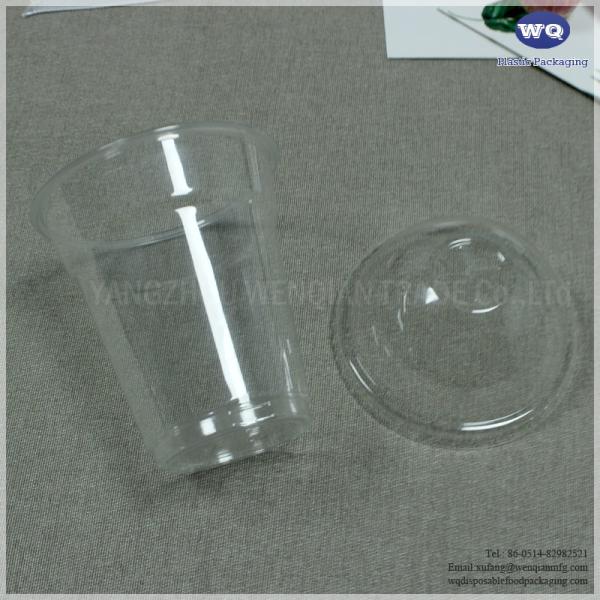Disposable Drink Water PET Cup Transparent Clear Food Grade Milk Tea Cups