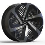 Cadillac Escalade 2016 22x9.5 1 Piece Forged Wheels Gloss Black Machined Spokes