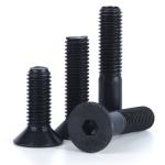 Black Oxide Carbon Steel Flat Hex Socket Bolt Full Thread Grade10.9 DIN7991 Bolt