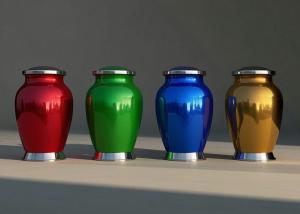 China Customized Funeral Ashes Urns Aluminium Urn factory