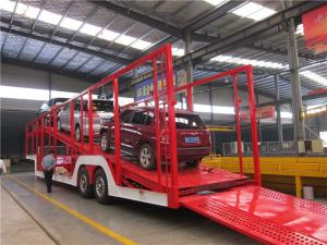 China Duel Line Brake System Vehicle Transport Semi Trailers For 4-21 Units Cars factory