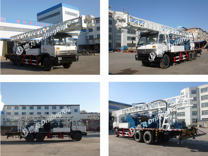 Max. 350m truck mounted drilling machine for water well used DFC-350 Drilling Rig Machine