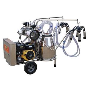 China Dairy Farms 110V Portable Milking Machine With Vacuum Pump factory