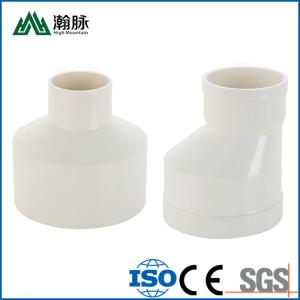 China Thickened PVC Eccentric Reducer DN50 DN75 DN110 PVC Pipe Fittings Reducers factory