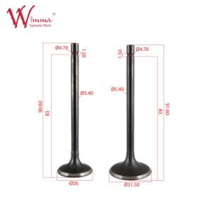 China Motorcycle Engine Valve Intake And Exhaust Control Valve TX150GY High Quality factory