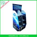 China Manufacturer Paper material shelf cardboard floor standing display units