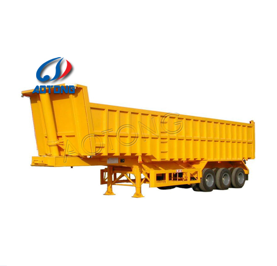 3 Axles Heavy Duty Rear Dump Semi Trailer for Sand Rock Stone Coal Transportation