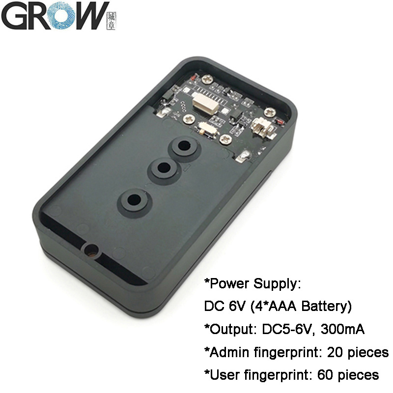 Grow K236-a DC6V 4*AAA Fingerprint Control Board with Battery Case