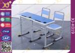 Wooden Double Training Seminar Table And Chair Set Adjustable Height