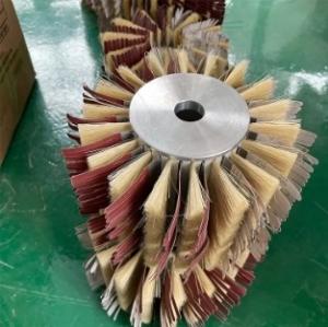 China Sanding Roller Brush Industrial Sisal Sandpaper Wood Polishing Brushes factory