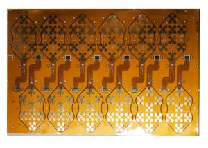 China 2x6 Panel Polyimide Flexible PCB Board 2u&quot; Immersion Gold factory