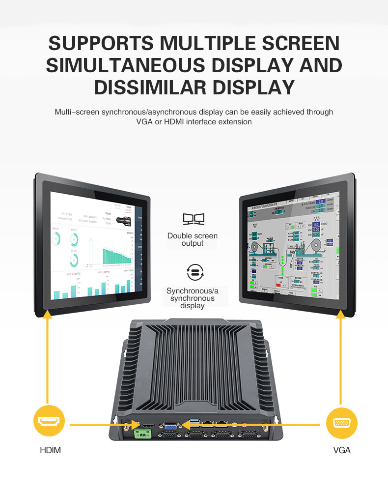 Dust Proof GPIO Embedded Industrial Control Host N2930 Fully Enclosed