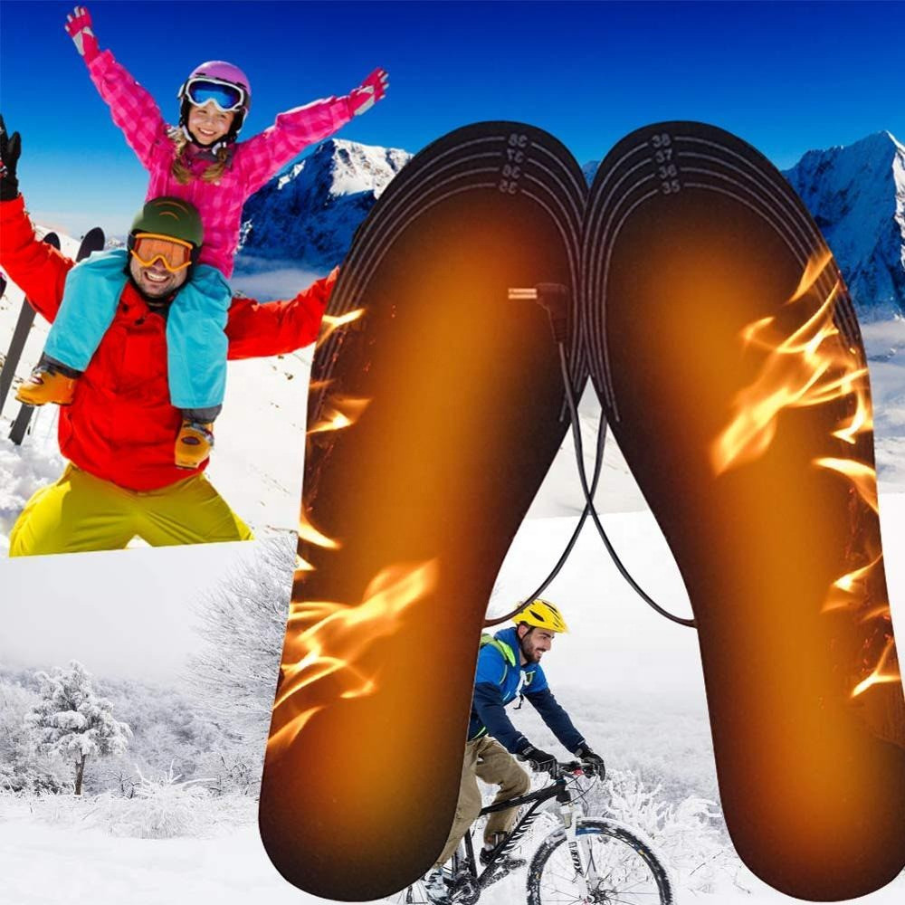 Far Infrared Electric Insoles Foot Warmers Wireless Remote Control 55degree Sheerfond