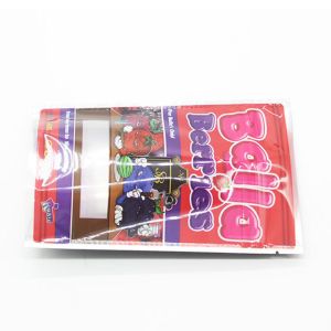 Weed Bag Three Side Sealed Open Window Aluminized Bag With Child Proof Zippe