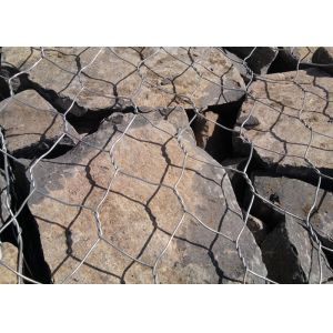 Box 90mm*110mm Gabion Wire Mesh Hot Dipped Galvanized Material Size 2x1x1