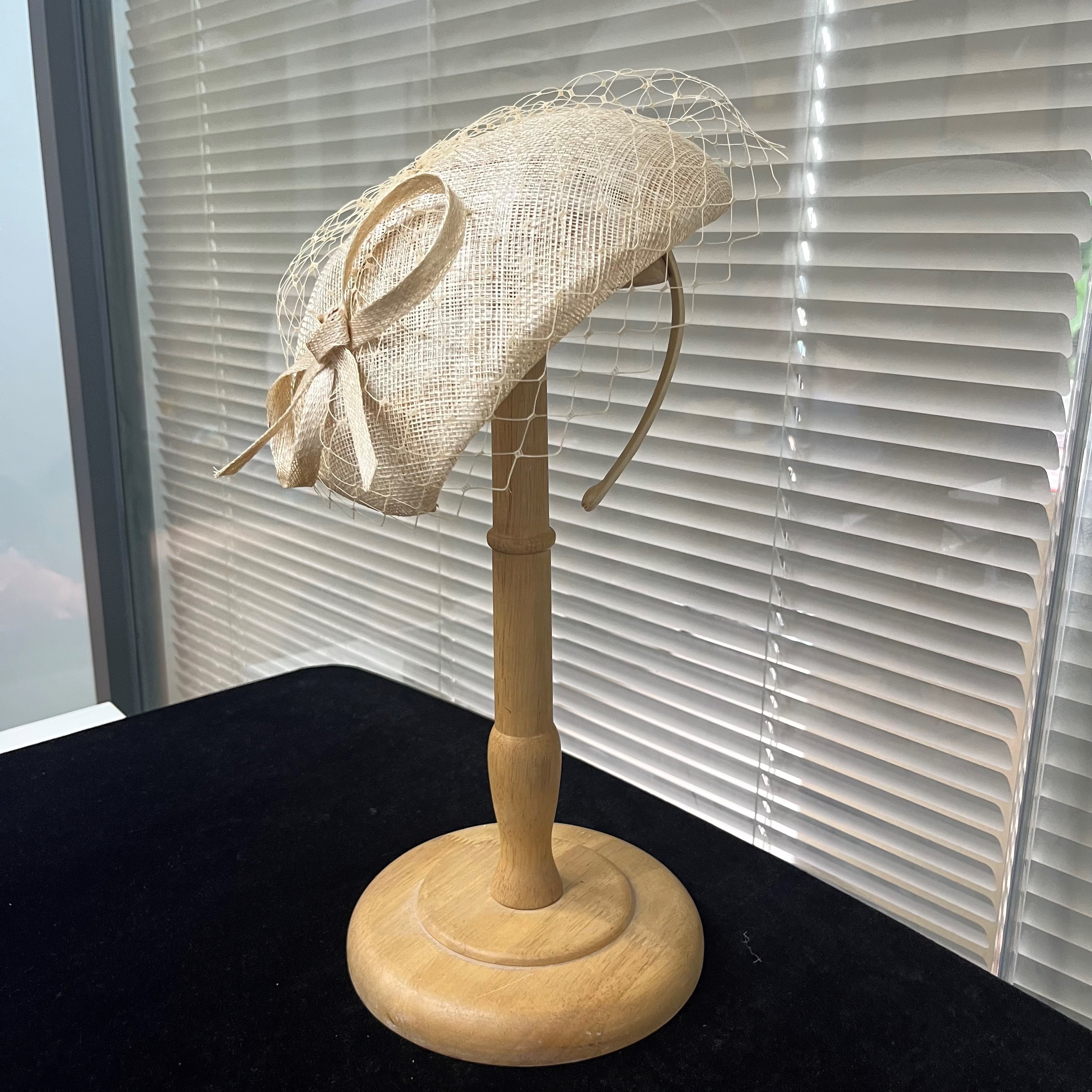 Millinery Supplies Veil and Sinamay Hat Fascinator