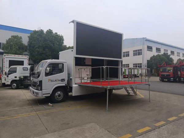 Led Mobile Advertising Vehicle 1500ml Replacement 3 Sides P4 Led Advertising