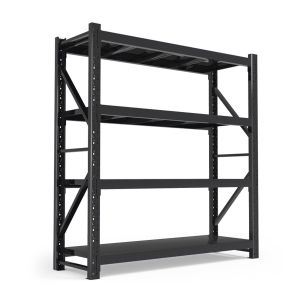 China Heavy-Duty Silver Warehouse Metal Racks with 200 Kgs Load Capacity and Modular Design for Efficient Storage on sale
